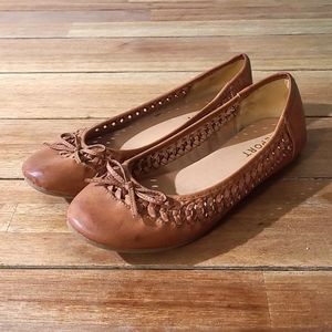 Brown Leather Flats